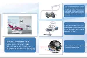 Foshan Gladent 2024 GD-S600 colorato ad alto livello sedia per il trattamento di prodotti odontoiatrici - Product Image 3