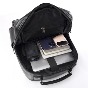 Sac à dos pour ordinateur portable imperméable en PU, sac de voyage d'affaires, sac d'école, antivol, sac à dos pour ordinateur, logo personnalisé - Product Image 5
