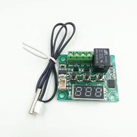 Modul Saklar Kontrol Suhu Termostat Digital Tahan Air XH-W1209 12V dengan Layar Merah Pintar W1209