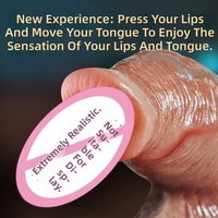 Vibromasseur Dildo en Silicone Souple et Portable avec Design de Pénis Réaliste de Grande Taille pour Couples Lesbiens et Femmes Adultes