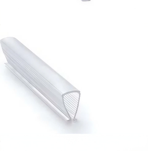 Bande d'étanchéité moderne transparente circulaire EVA personnalisée pour <span class=keywords><strong>porte</strong></span> de salle de bain verre ajustement de précision protection étanche bords de verre - Product Image 1