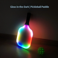 Raquette de pickleball lumineuse LED colorée de dernière génération pour les sports de plein air