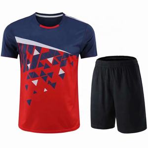 قمصان تنس الريشة بالأزرق الفاتح أفضل جودة, قميص تنس جيرسي للكرة الطائرة ، ملابس موحدة رخيصة - Product Image 6