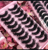 10 Paires en Gros de Cils Faux Vison DSD Volumineux 10 en 1 Cils Bande Complète Vison pour Maquillage Vente en Gros de Cils