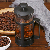 Caliente nueva llegada hogar Oficina té filtrado olla vidrio 350/600/800ml espuma de leche cafetera Prensa Francesa