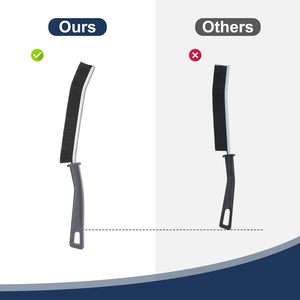 Plastic Long Handle Hard Bristle Sustainable Black Multifunctional Bathroom Crevice Corner <b>Gap</b> Cleaning Brush - Product Image 4
