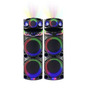 Double haut-parleur de scène professionnel de 12 pouces grand haut-parleur extérieur dj karaoke party haut-parleur à dents bleues