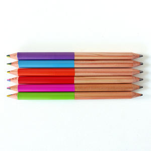 Crayons <span class=keywords><strong>de</strong></span> couleur à double tête non toxiques, à base <span class=keywords><strong>de</strong></span> <span class=keywords><strong>cire</strong></span> effaçable, en bois <span class=keywords><strong>de</strong></span> tilleul, taille jumbo, ensemble <span class=keywords><strong>de</strong></span> crayons <span class=keywords><strong>de</strong></span> couleur - Product Image 2
