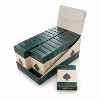 Cartes à jouer personnalisées imprimées, papier à noyau noir, qualité casino, faible MOQ, commande d'échantillons en petites séries