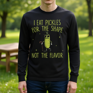 Pickle I Eat Pickles For The Shape T-shirt à manches longues - Product Image 3