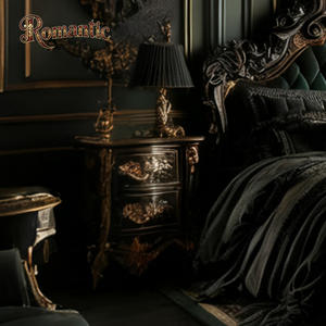 מעצב קלאסי אירופאי סִגְנוֹן עור מעץ מלא מסגרת מיטה מתכווננת בגודל קינג סייז חדר שינה יוקרתי סט שלם מורכב - Product Image 6