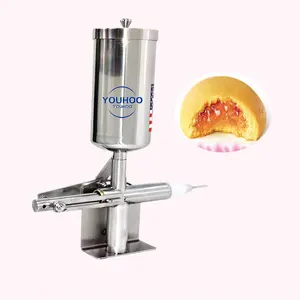 Inyector manual de rosquilla de 5L, máquina de llenado de rosquillas, rellenador de churros de acero inoxidable