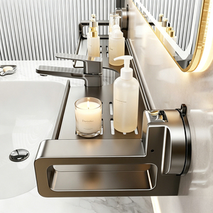 Moderno Portaoggetti a Ventosa per Rubinetto, Organizzatore da Parete Senza Foratura per Hotel, Cucina e <span class=keywords><strong>Bagno</strong></span> - Product Image 2