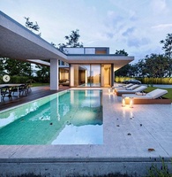 Villa préfabriquées en acier léger, construction de maison, prédestinée