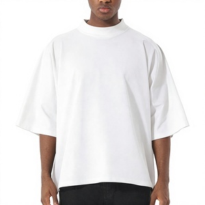 Camiseta Lisa Blanca Oversize para Hombre, Cuello Redondo, Estilo Urbano, Talla Grande - Product Image 6