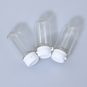 Mini flacons d'échantillon en verre de 1.5ml Tube à essai de parfum liquide de laboratoire à fond rond vide petite bouteille d'essai pour sérum de soin de la peau - Product Image 4