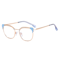 2025 haute qualité enfant lunettes lumière lunettes pour enfants en gros optique Anti bleu métal impression unisexe optique lunette 2 pièces
