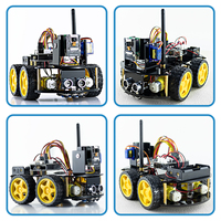 LAFVIN-Kit de coche robótico inteligente, kit de coche de juguete inteligente y educativo para Arduino UNO SET R3, proyecto