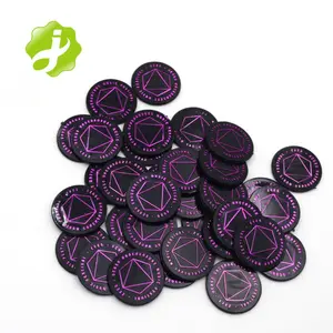 Customized Plastic Token Coin Eco-friendly Bulk Packing Custom Logo Printed And Color Plastic Game Token Coin