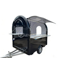 Kiosque à jus en acier pour extérieur, stand alimentaire mobile, abri à 2 roues, couleur personnalisée, armoire de présentation, chariot alimentaire, marque ZD, garantie 12 mois