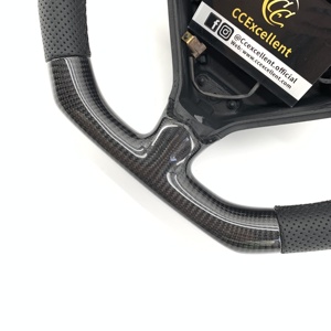 Volante de Cuero y Fibra de Carbono Personalizado CCExcellent para <span class=keywords><strong>Porsche</strong></span> 986 <span class=keywords><strong>Boxster</strong></span> 996 911 Turbo 993 GT2 GT3 Carrera 3, 3 Palancas, 1997-2004 - Product Image 4
