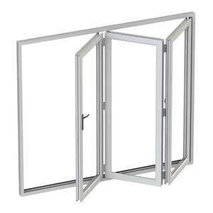 Fenêtre pliante de cuisine à passage direct, profil en aluminium, double vitrage, pour bar, café, maison - Product Image 2