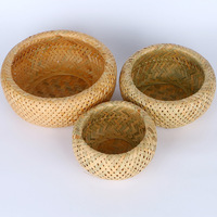 Panier en bambou écologique avec construction durable et non toxique pour le rangement à domicile, les pique-niques et l'organisation de la cuisine