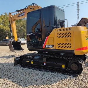Miniexcavadora Sany SY95C, excavadora de cadenas Sany SY 95C, excavadora usada Sany 95 en venta a precio económico para construcción - Product Image 3