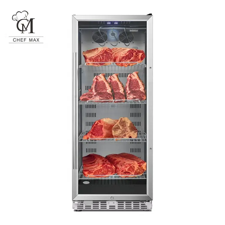 Saa kommerzielle Anzeige kleine Mini Salami Fleisch Rindfleisch Steak trockenes Alter Alter Kühlschrank Maschine Kammer Kühlschrank Schrank