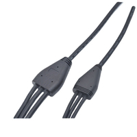 Connecteur de câble Diwei LED en forme de Y, 250V, étanche, en alliage de cuivre, 9A, IP65/67/68, adaptateur M12/M15, 2 broches mâle/femelle