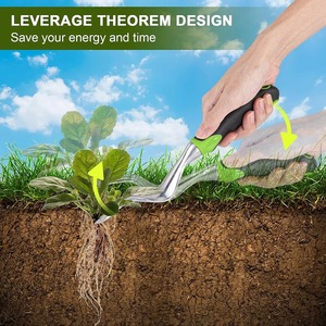 Herramienta desmalezadora manual para jardín, herramienta para remover malas hierbas con mango ergonómico para eliminación de malezas y trasplante en tierras de cultivo - Product Image 4