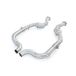 Downpipe ad Alto Flusso per Porsche Panamera <span class=keywords><strong>Turbo</strong></span>/<span class=keywords><strong>Turbo</strong></span> S 4.8T 970 2009-2016 - Acciaio Inox 304 con Isolamento Termico - Product Image 2