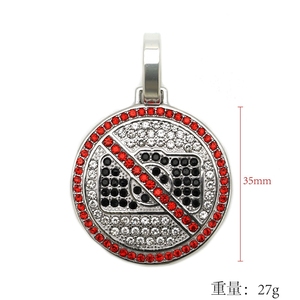 Kalung Liontin Hip Hop Iced Out CZ Desainer Tanpa Foto Anti Karat Tahan Air Bahan Stainless Steel Perhiasan Wanita Pria Grosir - Product Image 5