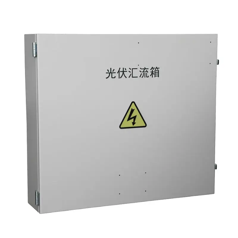 1000V IP66 distribusi daya tahan air tenaga surya DC kotak combiner pv dengan arester pencahayaan 6 input 2 output