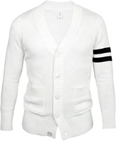 Ventes en gros de vestes en tricot pour hommes, style décontracté simple, design personnalisé, lettrage en relief, cardigan en tricot, pulls de haute qualité