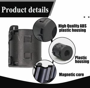 Venta Directa de Fábrica: Núcleo de Ferrita EMI Dividido para Cable Redondo, Tipo Abrazadera/Aplicación Rápida, con Carcasa de ABS, Supresor de Ruido Tipo Abrazadera - Product Image 5