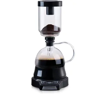 Ücretsiz örnek sifon vakum kahve makinesi dokunmatik operasyon tutmak sıcak fonksiyonu otomatik hazırlama modu hızlı ısıtma makineleri