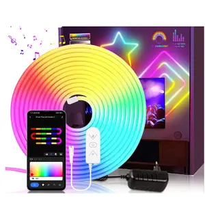 Wifi Cob Led Strip 24V Smart Waterdichte Neon Lint Tape Flexibele Dimbare Rgb Led Licht Strips