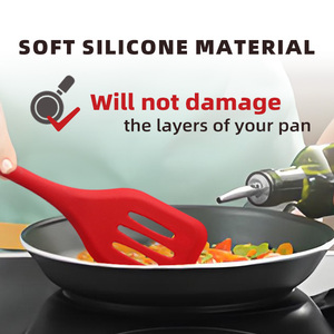 Set di 5 Utensili da <span class=keywords><strong>Cucina</strong></span> Resistenti al Calore, Spatole <span class=keywords><strong>in</strong></span> <span class=keywords><strong>Silicone</strong></span> Antiaderenti, Accessori e Gadget <span class=keywords><strong>per</strong></span> Cucinare - Product Image 4