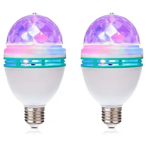 ई 27 रंग घूर्णन लाइट मैजिक बॉल नेतृत्व ऊर्जा की बचत बुद्धिमान घूर्णन गृह केटीवी चरण प्रकाश बल्ब बार प्रकाश