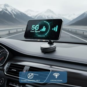 Support de téléphone portable à aimant puissant avec ventouse, support de navigation automobile à adsorption sous vide efficace - Product Image 4