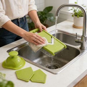 Hachoir à légumes manuel 5-en-1 personnalisé, nouveau modèle, avec récipient en PP et lames en acier inoxydable, pour hacher les oignons, trancher et spiraler les aliments - Product Image 3