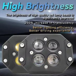 ไฟทำงาน LED JHS 45W RGB แสงสูง/ต่ำ ขนาด 3 นิ้ว 4SMD 12V พร้อมไฟตัดหมอก รับประกัน 2 ปี สำหรับรถยนต์ออฟโรด - Product Image 6