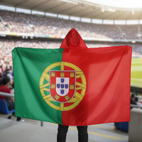 Drapeau national du Portugal 2026, 3x5 pieds, imprimé numériquement, en polyester écologique, durable, séchage rapide, style sportif