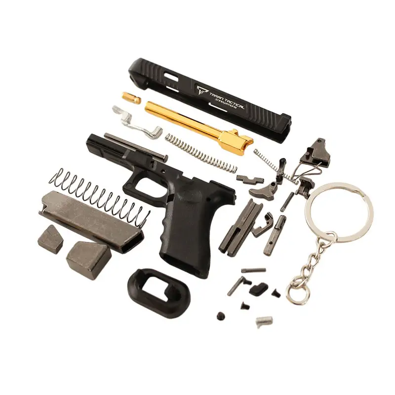 ปืนพวงกุญแจของเล่นเด็กที่สมจริง G34 TTi ต่อสู้ Master พวงกุญแจโลหะปืนพกรุ่นมินิปืนและอาวุธกองทัพพวงกุญแจโลหะของเล่น