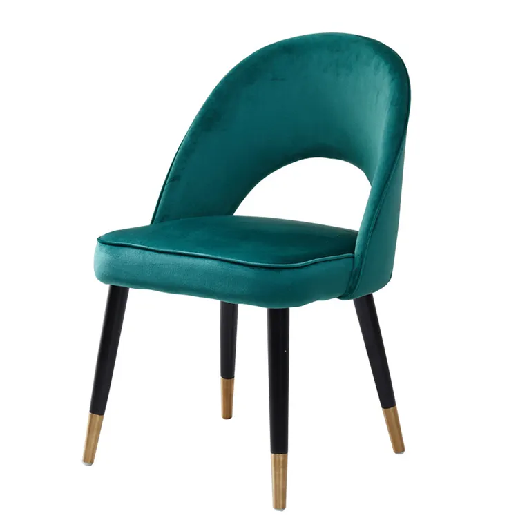 Роскошный простой модный обеденный стул в скандинавском стиле, золотистый стул в гонконгском стиле, подходящий для отеля, фланелевый стул, обеденный стол и стул