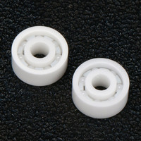 Rodamiento de Patines de Cerámica Completa Resistente a la Oxidación 627 ZrO2, Rodamientos de Bolas de Ranura Profunda Pequeños de Cerámica Completa para Altas Temperaturas 7x22x7mm