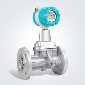 Proses Gas laboratorium kontrol Flowmeter 1.0/1.5 presisi aluminium Alloy/stainless Steel 24VDC profesi Vortex Flowmeter - Product Image 2