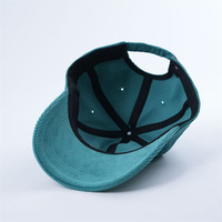 Corduroy Oxford 6-panel ongestructureerde petten, 100% katoen, laag profiel, met geborduurd logo, stippen & fruitmotieven