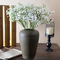 Offre Spéciale – Fleurs artificielles de Gypsophile (Souffle de Bébé) au toucher réel, 52 cm, 3 branches, pour bouquet de mariage, centre de table, décoration de fête et de maison
